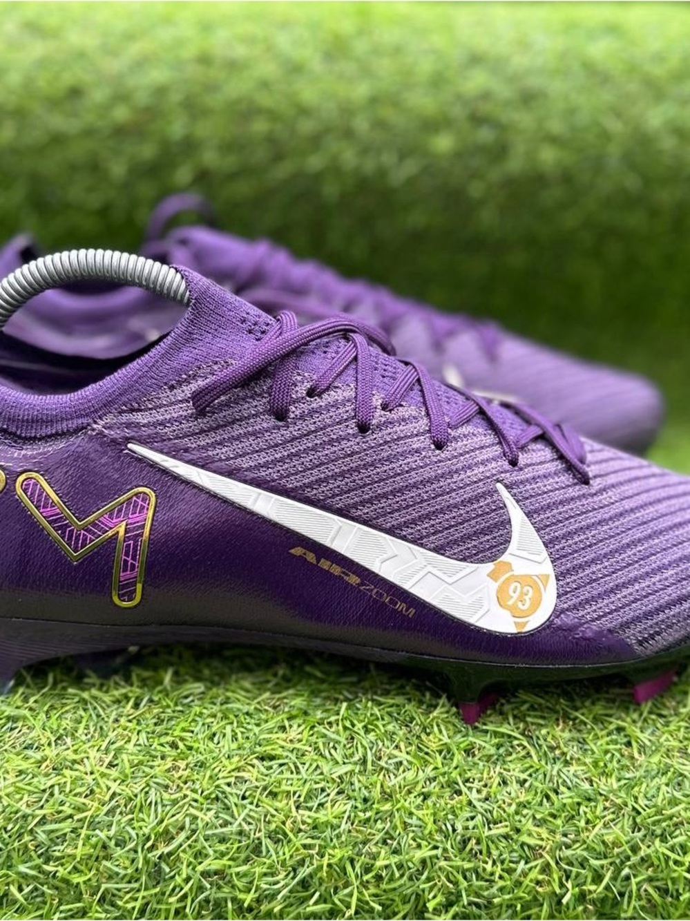 Nike Zoom Mercurial Vapor16EliteFG Kylian Mbappe Grand Purple Elite SoccerCleats - Picture 2 of 7